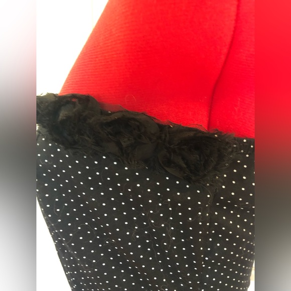 🎁 2 For $30 Y2K Polkadot Strapless Pinup Mini Dress With 3D Rosebuds - Picture 5 of 8